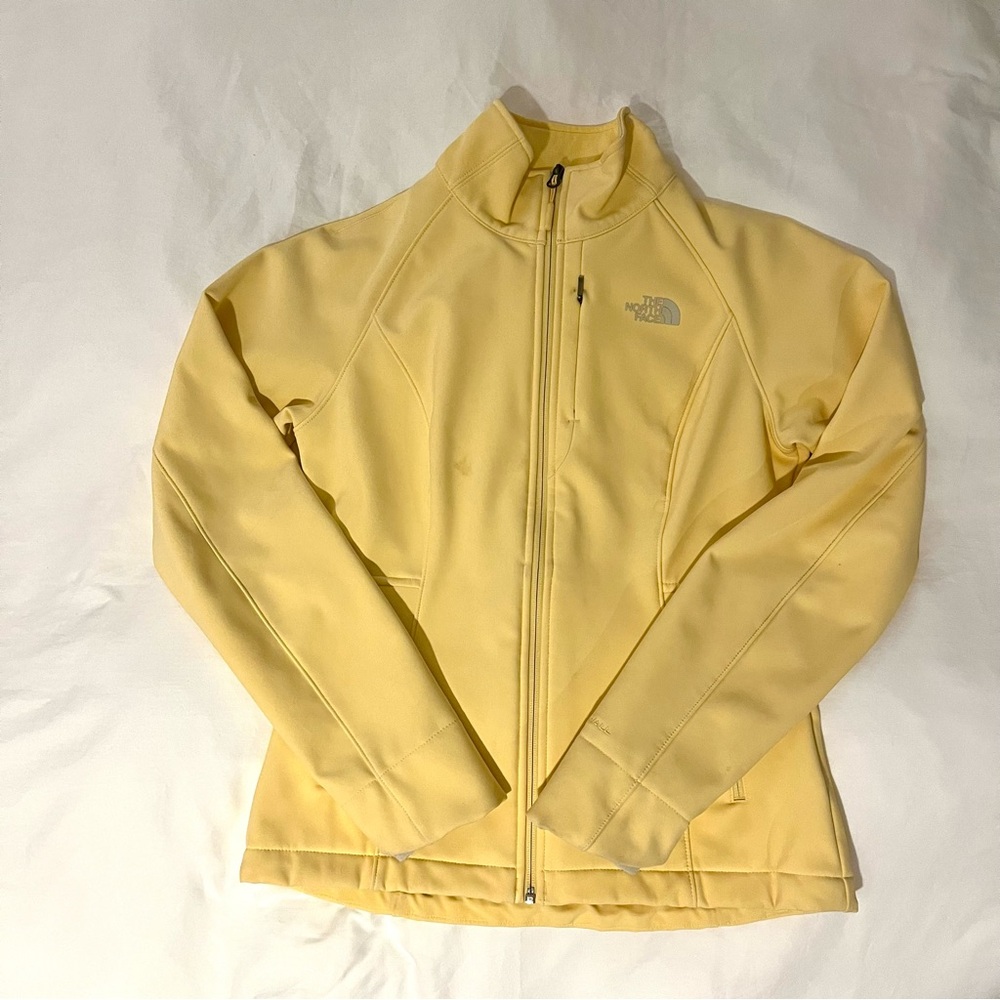 The North Face Hard Shell Women's Pale Yellow Full-Zip Utility Jacket